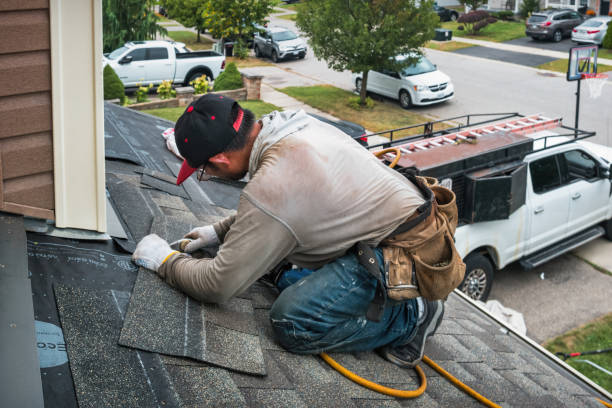 Professional Emergency Roof Repair technician working in Honey Grove, PA